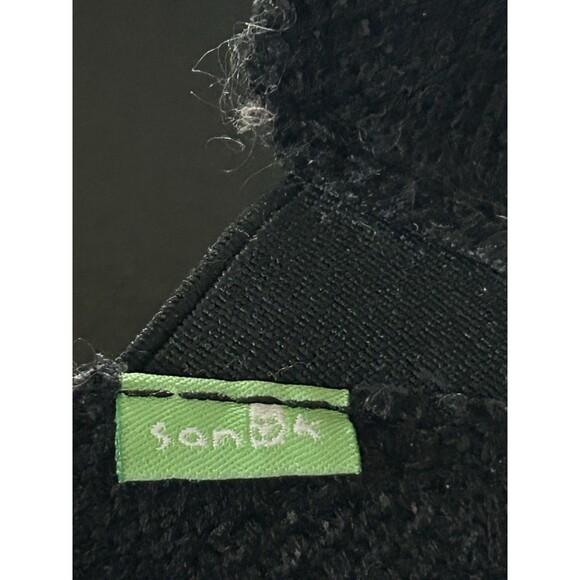 Sanuk Vagabond Slip On Sidewalk Surfers Canvas Shoes Black Size 13 - Picture 6 of 8